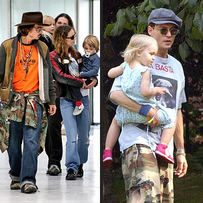Johnny Depp en famille